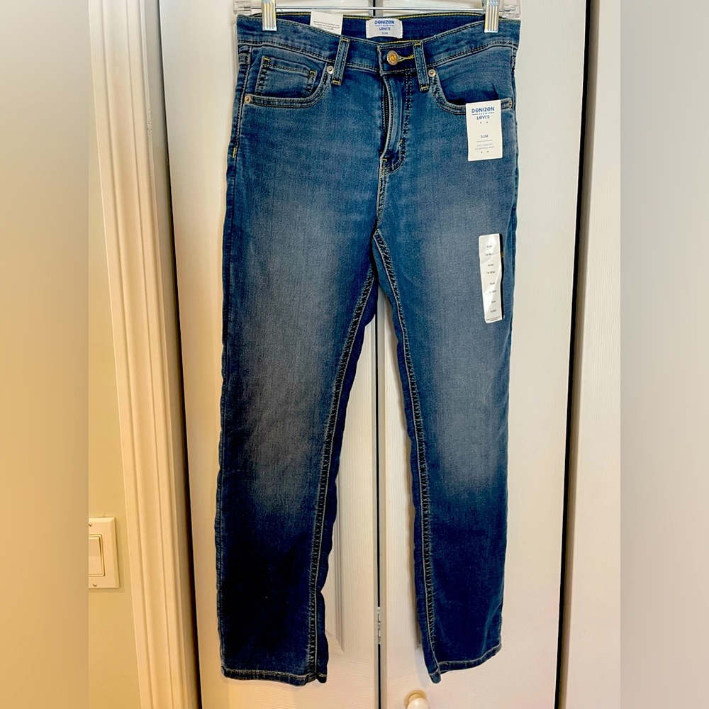 Levi’s Denizen slim boys jeans. NWT. 14 regular.